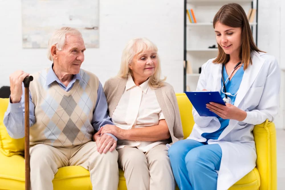 A nurse coordinating a referral